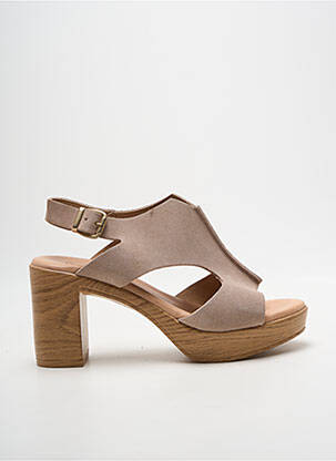 Sandales/nu pieds talon bottier talon de 7 à 9cm rose COCO ET ABRICOT femme