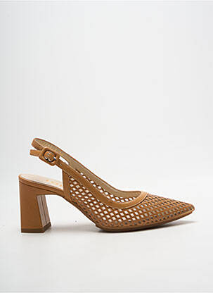 Sandales/nu pieds talon bottier talon de 4 à 6cm marron LODI femme