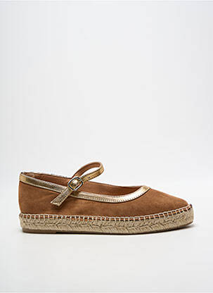 Espadrilles fermeture boucle(s) talon plat jusqu'à 3cm marron PÖLKA femme