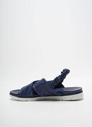 Sandales/nu pieds tissage satiné talon plat jusqu'à 3cm bleu COCO ET ABRICOT femme