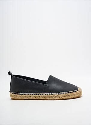 Espadrilles bout rond talon plat jusqu'à 3cm noir PÖLKA femme