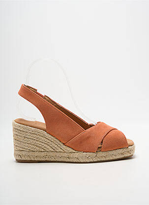Espadrilles bout ouvert talon de 7 à 9cm rose PÖLKA femme
