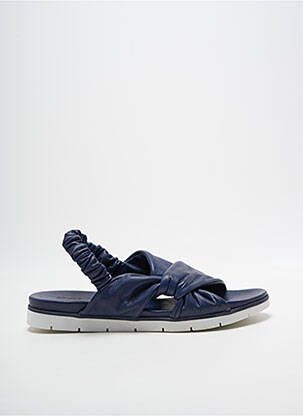 Sandales/nu pieds tissage satiné talon plat jusqu'à 3cm bleu COCO ET ABRICOT femme