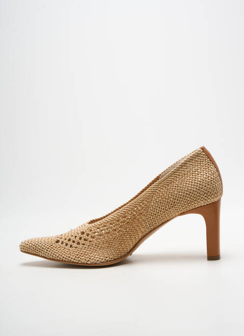 Escarpins type de semelle amortissante talon de 7 à 9cm beige ROSEMETAL femme