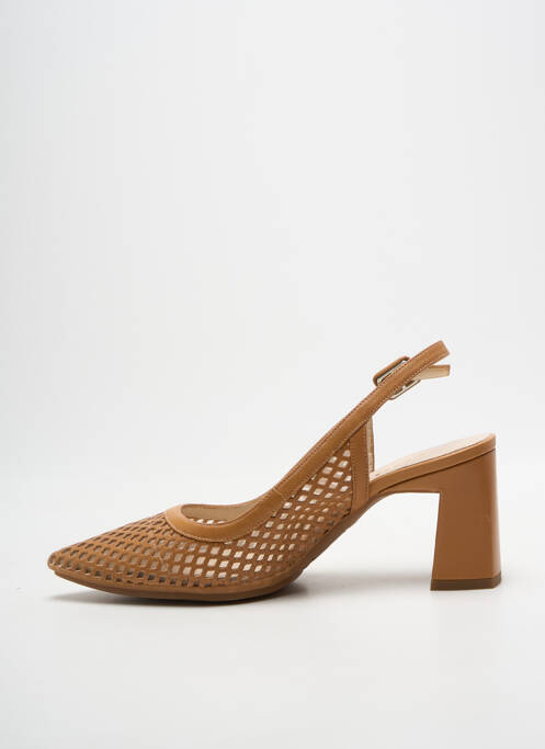 Sandales/nu pieds talon bottier talon de 4 à 6cm marron LODI femme
