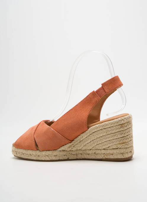Espadrilles bout ouvert talon de 7 à 9cm rose PÖLKA femme