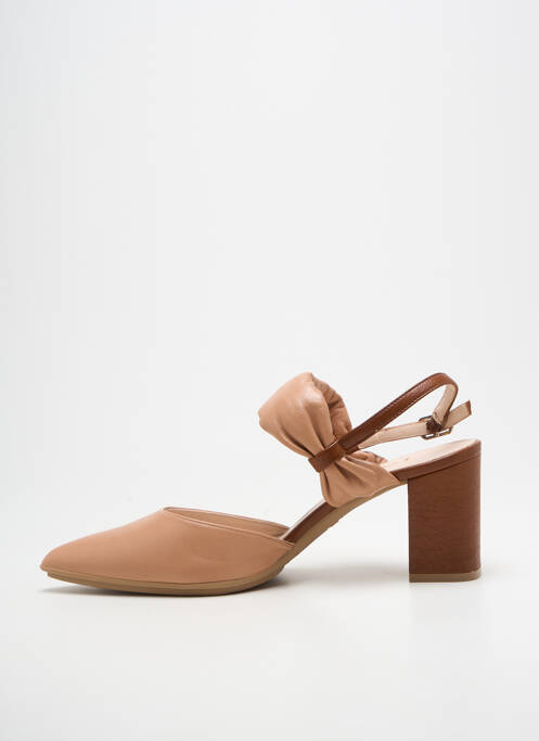 Sandales/nu pieds talon bottier talon de 7 à 9cm beige LODI femme