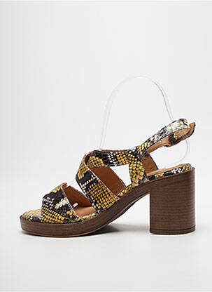 Sandales/nu pieds talon bottier talon de 7 à 9cm jaune ADIGE femme
