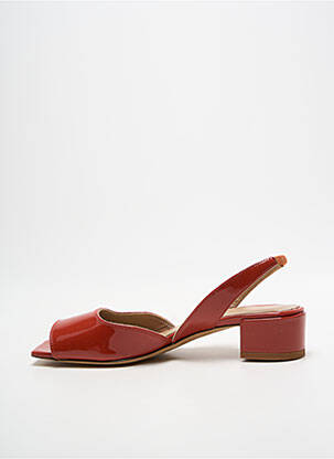 Sandales/nu pieds matière lisse talon plat jusqu'à 3cm rouge CRISTINA MILLOTTI femme