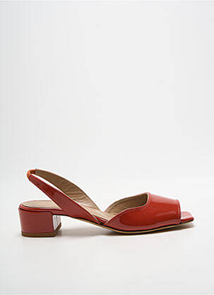 Sandales/nu pieds matière lisse talon plat jusqu'à 3cm rouge CRISTINA MILLOTTI femme