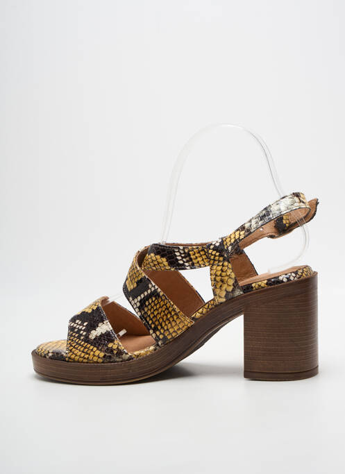 Sandales/nu pieds talon bottier talon de 7 à 9cm jaune ADIGE femme