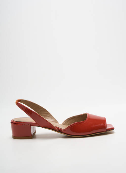 Sandales/nu pieds matière lisse talon plat jusqu'à 3cm rouge CRISTINA MILLOTTI femme