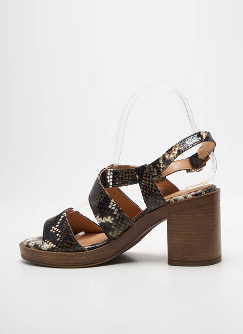 Sandales/nu pieds talon bottier talon de 7 à 9cm vert ADIGE femme