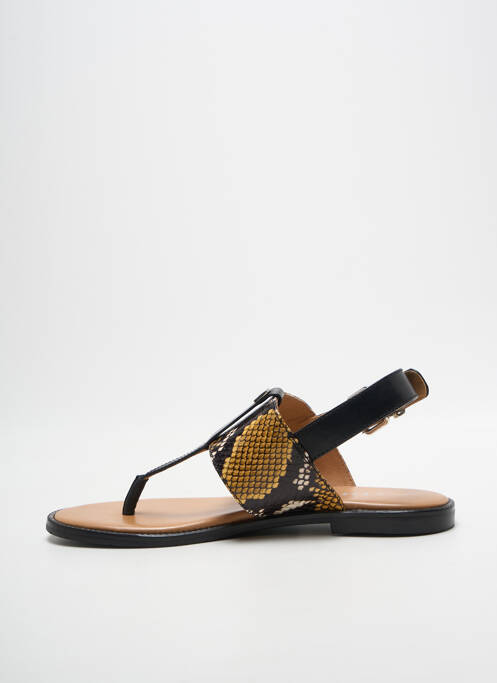 Tongs fermeture boucle(s) talon plat jusqu'à 3cm noir ADIGE femme