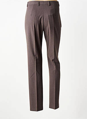 Pantalon droit fermeture zippée sous rabat boutonné taille normale gris BRANDTEX femme