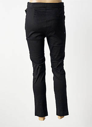 Pantalon 7/8 tissage popeline taille normale noir HIPPOCAMPE femme