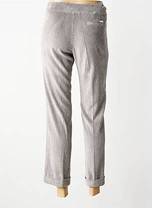 Pantalon 7/8 stretch taille normale gris WALTRON femme