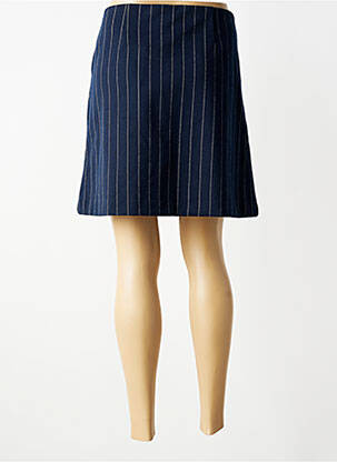 Jupe courte coupe droite bleu B.YOUNG femme