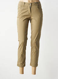 Pantalon 7/8 stretch taille normale vert BRANDTEX femme