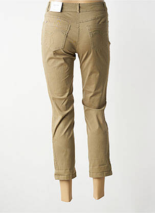 Pantalon 7/8 stretch taille normale vert BRANDTEX femme