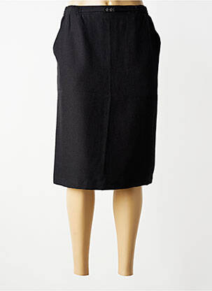 Jupe mi-longue doublure textile noir BRANDTEX femme