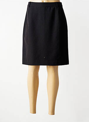 Jupe mi-longue doublure textile noir BRANDTEX femme