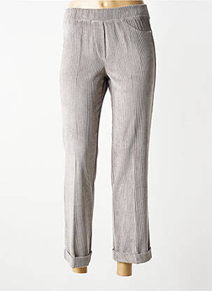 Pantalon 7/8 stretch taille normale gris WALTRON femme