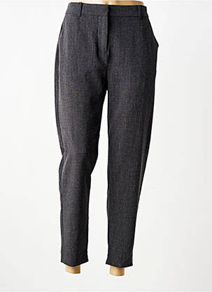 Pantalon chino taille à pinces taille normale gris B.YOUNG femme