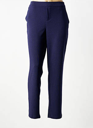 Pantalon slim taille élastique taille normale bleu MCM femme