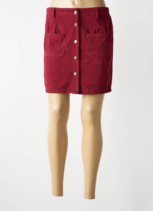 Jupe courte poches rouge MAELLE femme