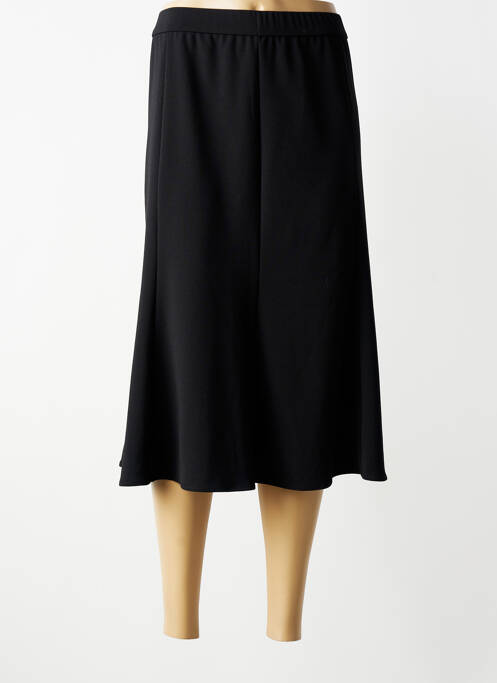 Jupe longue coupe fluide noir SIGNATURE femme