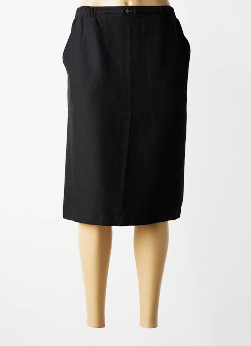 Jupe mi-longue doublure textile noir BRANDTEX femme