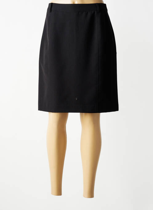 Jupe mi-longue doublure textile noir BRANDTEX femme