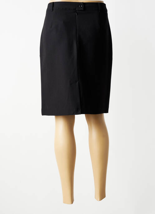 Jupe mi-longue doublure textile noir BRANDTEX femme