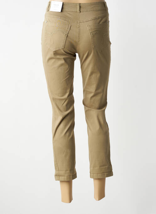 Pantalon 7/8 stretch taille normale vert BRANDTEX femme
