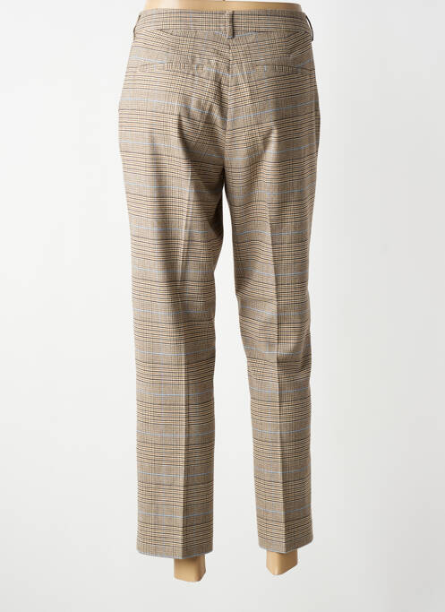 Pantalon chino taille à pinces taille normale beige BRANDTEX femme