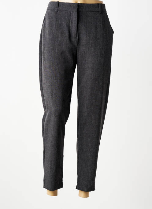 Pantalon chino taille à pinces taille normale gris B.YOUNG femme