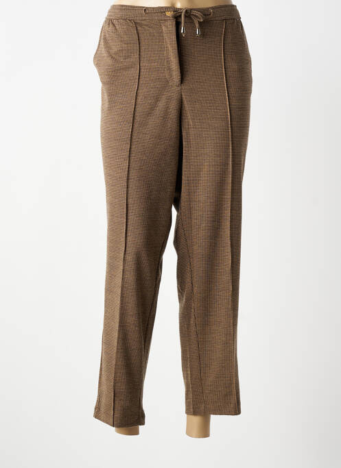 Pantalon droit stretch taille normale marron TELMAIL femme