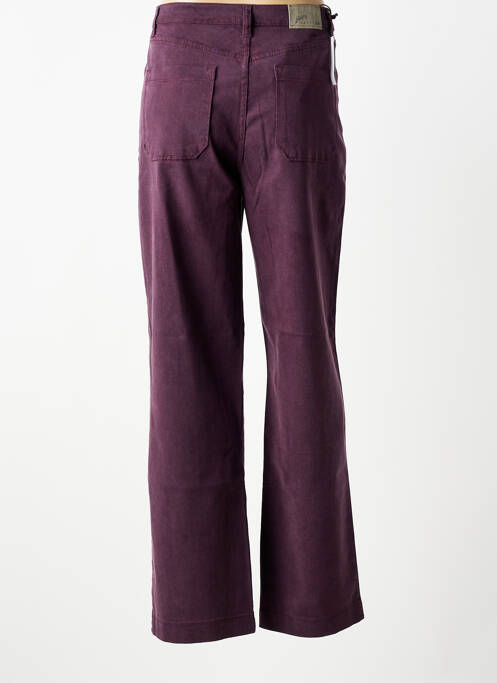 Pantalon droit stretch taille normale violet WALTRON femme