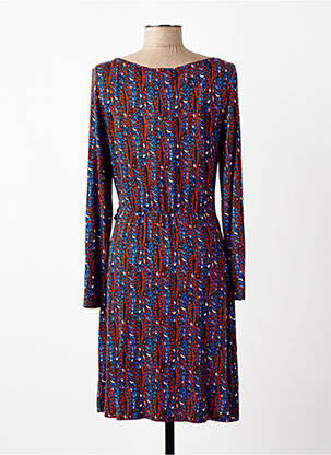 Robe courte manches longues manches longues bleu SURKANA femme