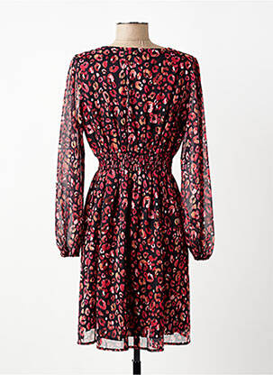Robe courte coupe évasée manches longues noir MAELLE femme