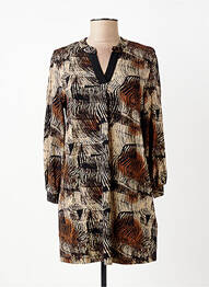 Robe courte manches 3/4 manches 3/4 noir SIGNATURE femme