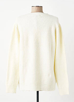 Pull coupe droite manches longues blanc MCM femme
