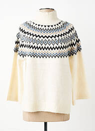 Pull manches longues manches longues beige JENSEN femme