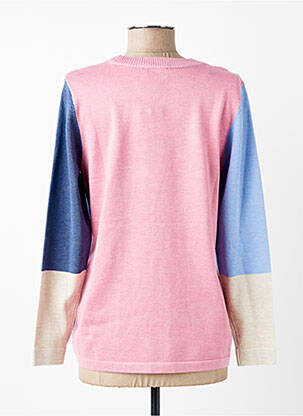 Pull coupe droite manches longues bleu BRANDTEX femme