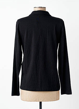 Polo manches longues manches longues noir SIGNATURE femme