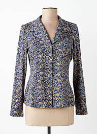 Chemisier coupe cintrée manches longues bleu SURKANA femme