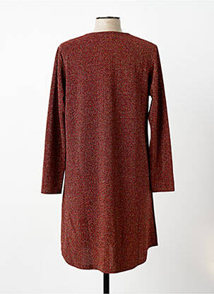 Robe courte manches longues manches longues rouge ESPERANCE femme