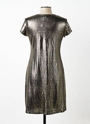 Robe courte manches courtes manches courtes argent ESPERANCE femme
