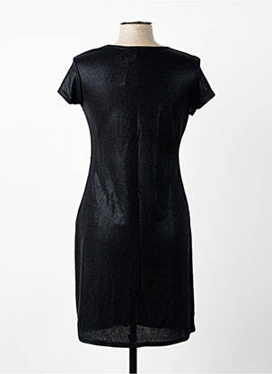 Robe courte manches courtes manches courtes noir ESPERANCE femme